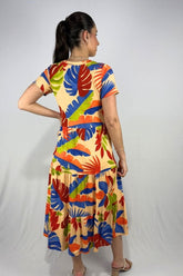 Vestido Estampado 3 Marias em Viscolycra e Estampa Digital