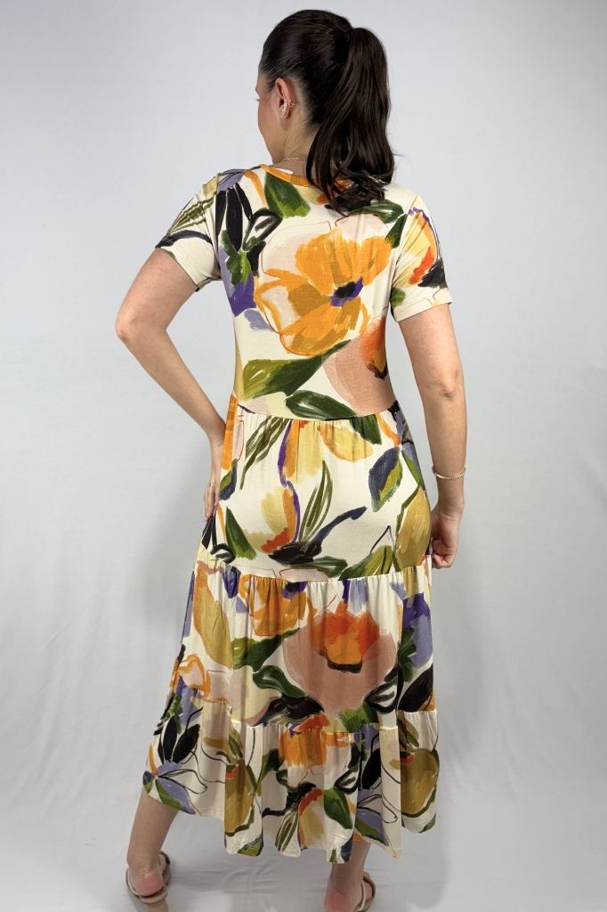 Vestido Estampado 3 Marias em Viscolycra e Estampa Digital