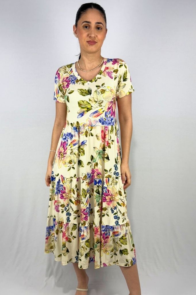 Vestido Estampado 3 Marias em Viscolycra e Estampa Digital