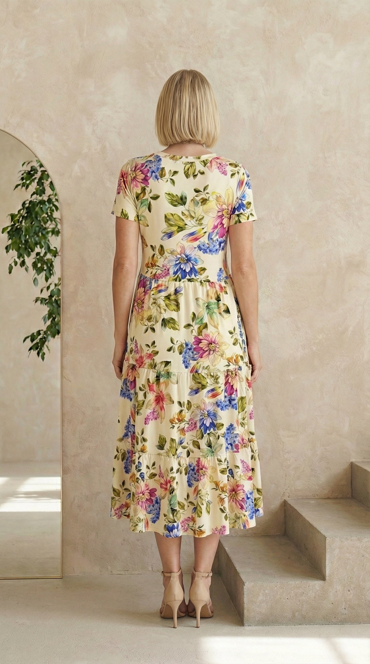 Vestido Estampado 3 Marias em Viscolycra e Estampa Digital