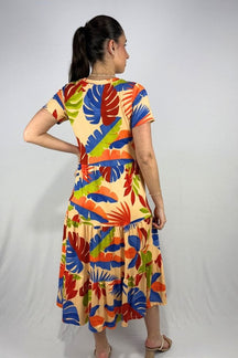 Vestido Estampado 3 Marias em Viscolycra e Estampa Digital