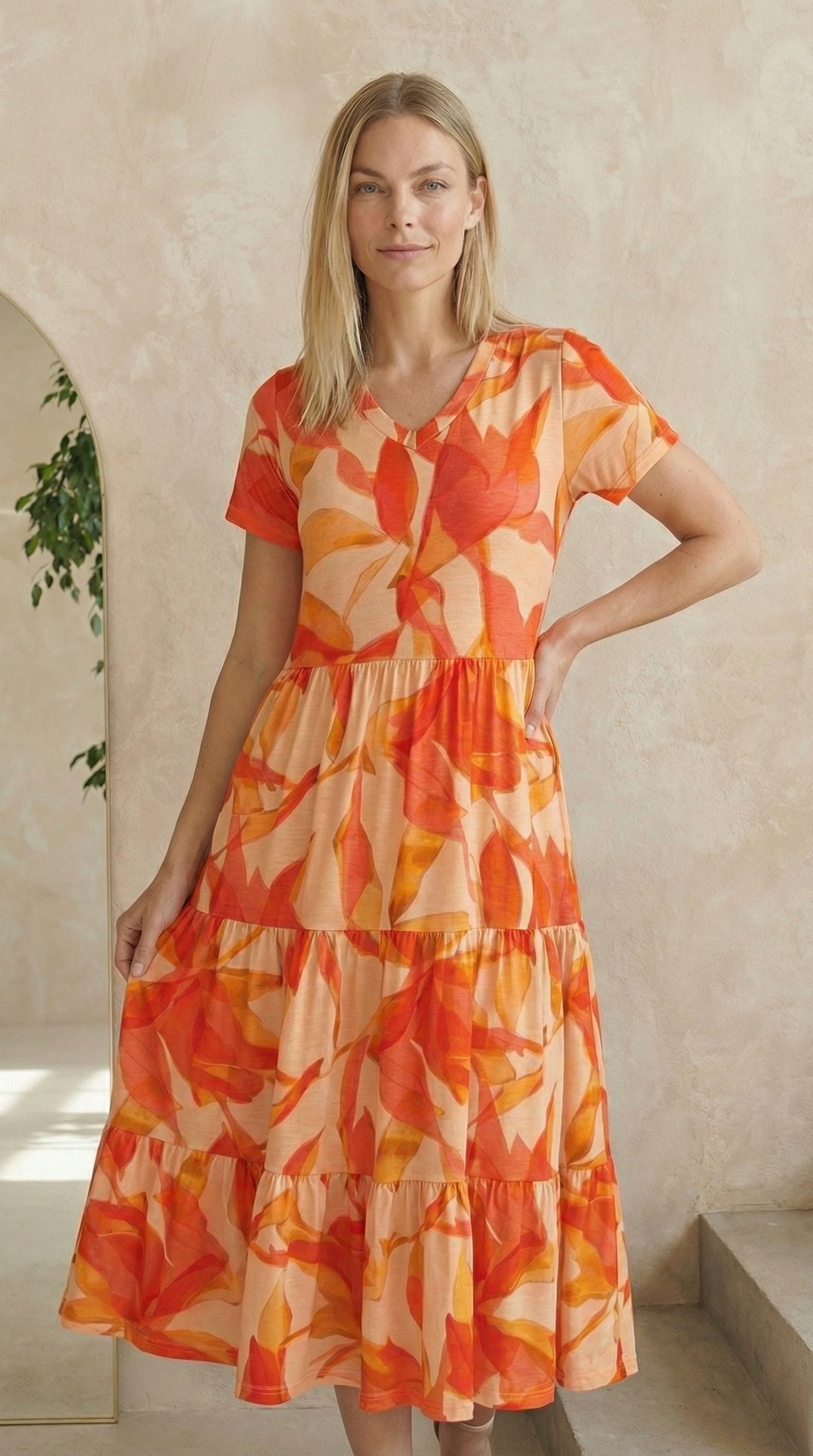 Vestido Estampado 3 Marias em Viscolycra e Estampa Digital