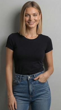 Blusa Feminina Básica em Viscolycra